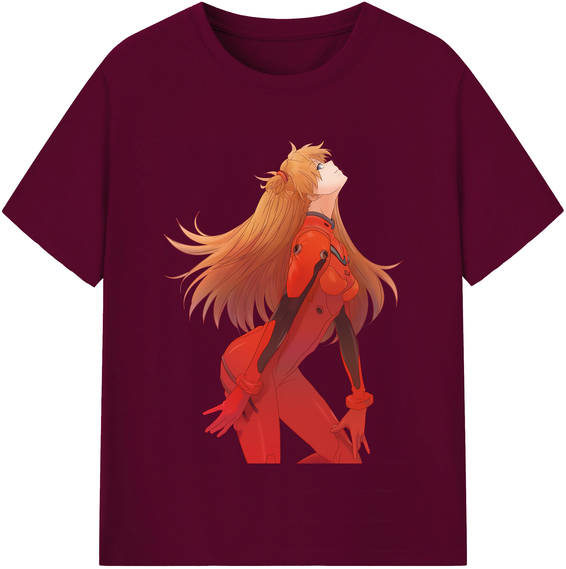 （画像用） EVA 新世紀エヴァンゲリオン レディースカジュアルプリントTシャツ（綿100％）